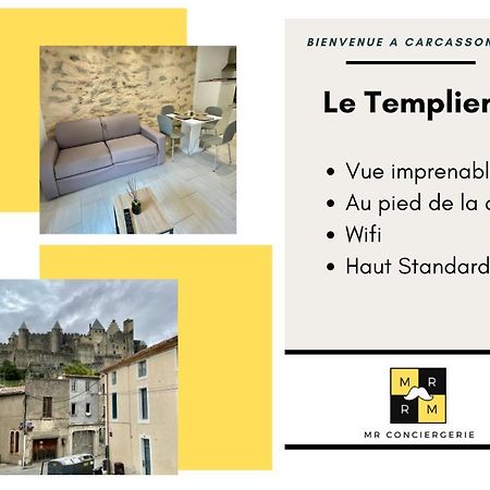 Le Templier Vue Cite Pied Cite Medievale Neuf Carcassonne Ngoại thất bức ảnh