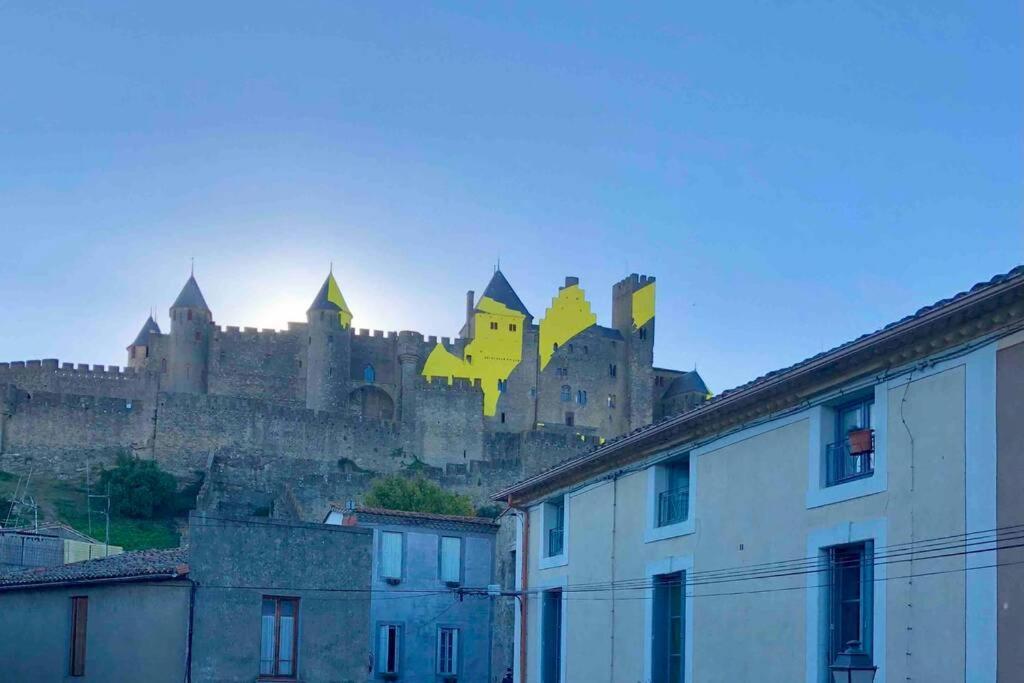 Le Templier Vue Cite Pied Cite Medievale Neuf Carcassonne Ngoại thất bức ảnh